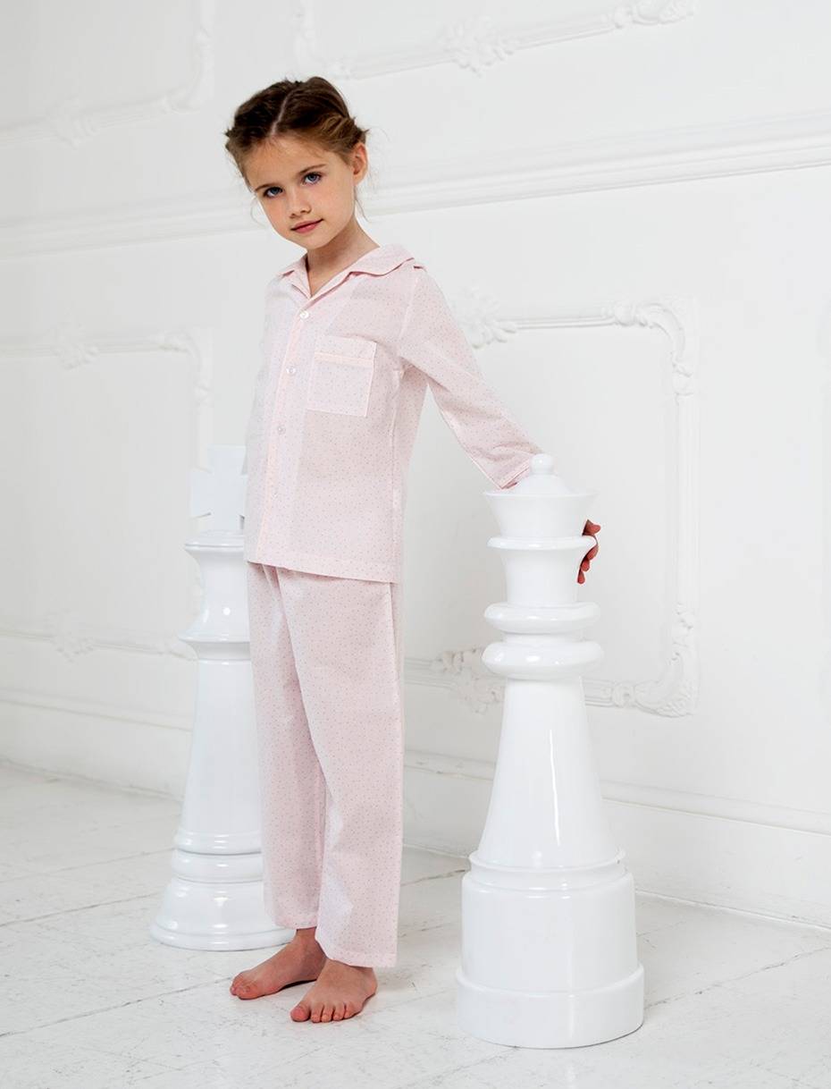 Pigiama Bimba Story Loris in cotone rosa